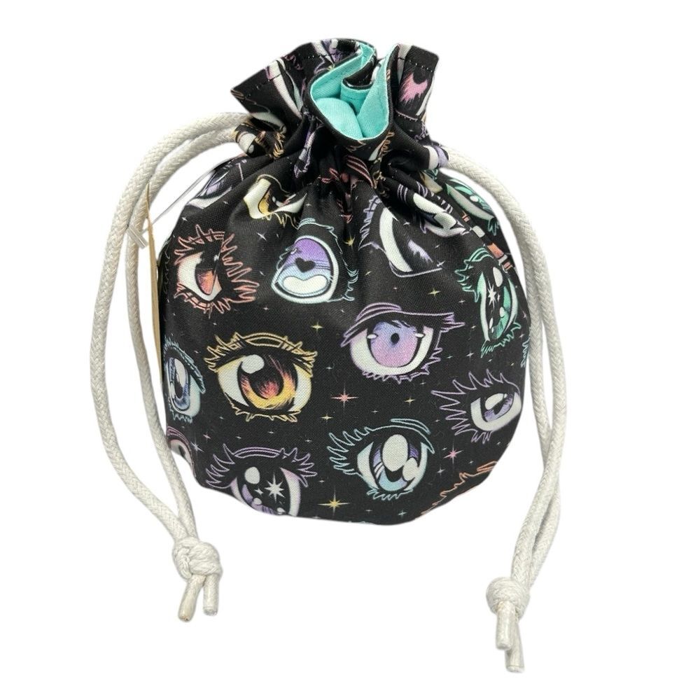 Dice Bag For Tabletop Games Gift Bag Drawstring Bag Anime Eyes